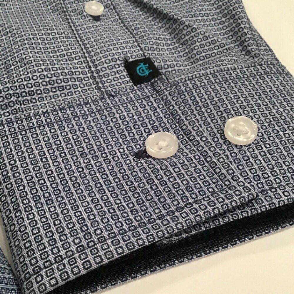 Cody James Men's Shirt Large Blue Button Up (NEW with flaw - PLEASE READ) - Picture 3 of 6